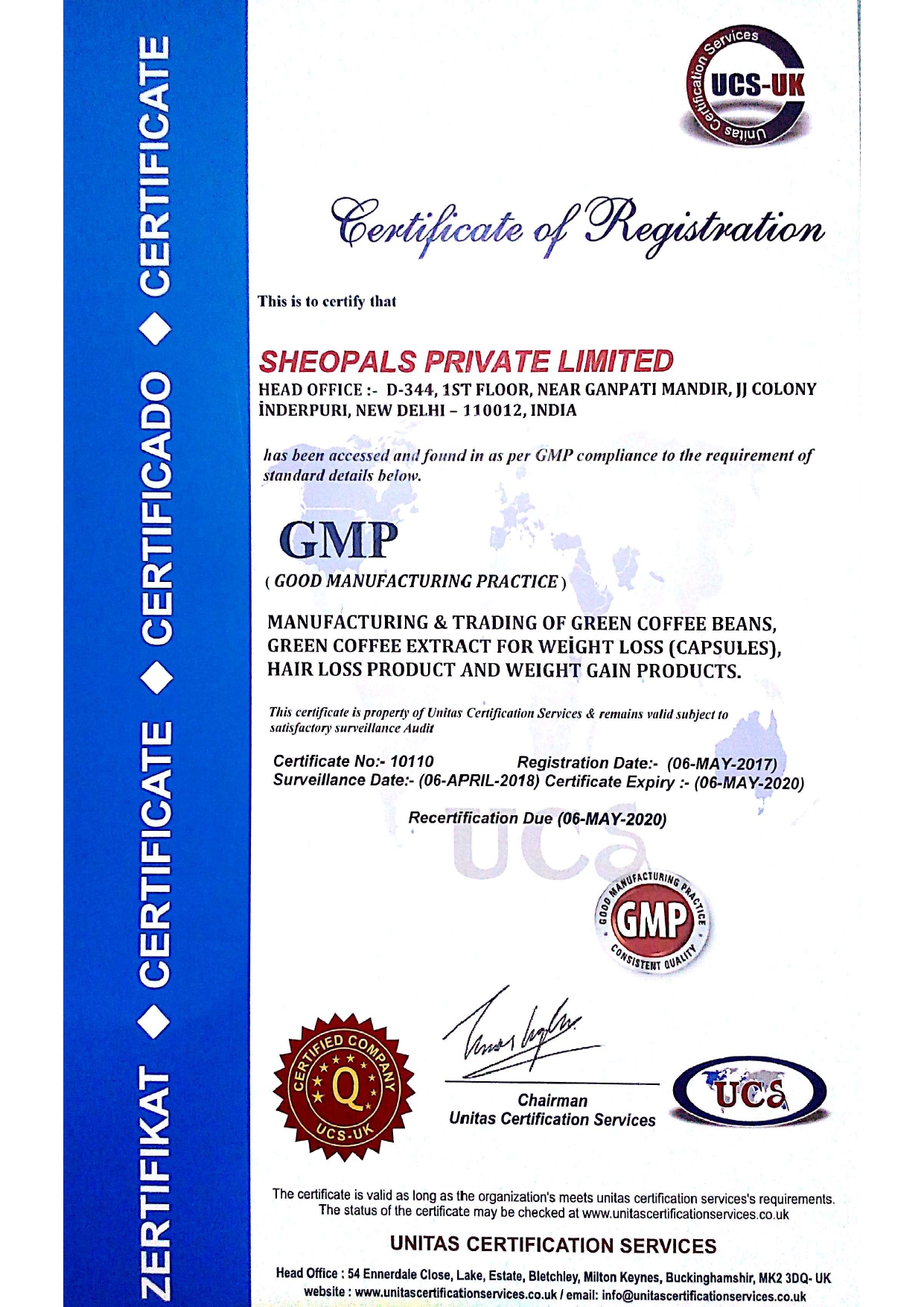 Certificate Of Incorporation